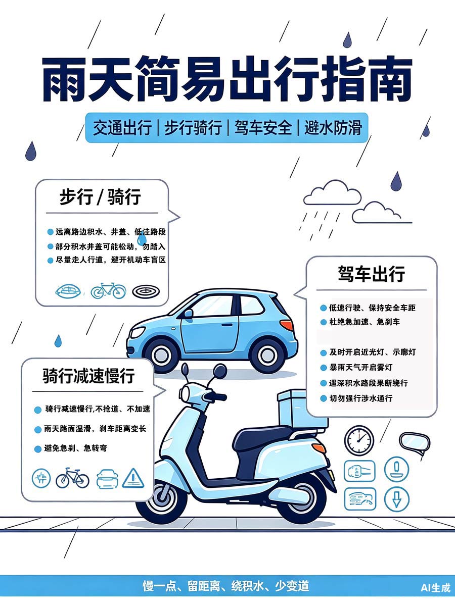 防汛科普：这份雨天出行指南，请查收！